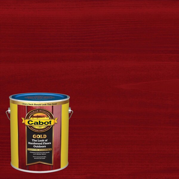Cabot Gold Low VOC Satin Fireside Cherry OilBased Deck Varnish 1 gal 140.0019472.007 Zoro